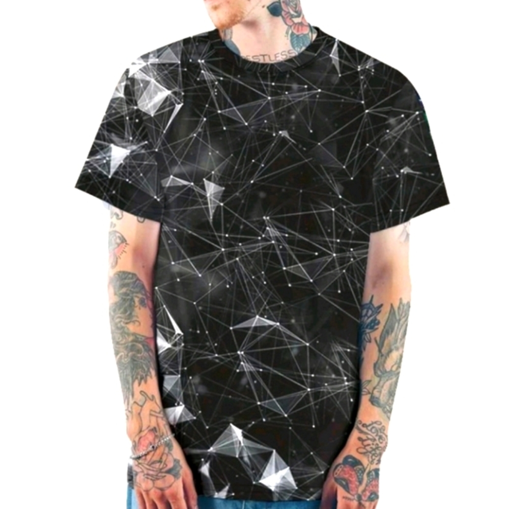Men Geometric Galaxy Tee